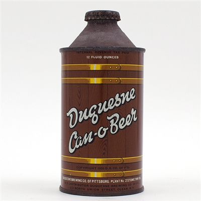 Duquesne Beer Cone Top 159-27
