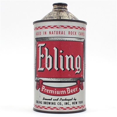 Ebling Beer Quart Cone Top TOUGH CLEAN IRTP 207-5