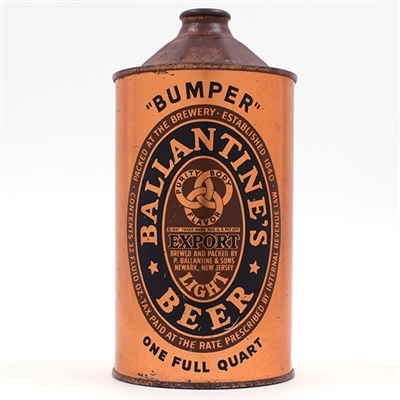 Ballantines Beer Quart Cone Top BREWS KEGLINED 202-12
