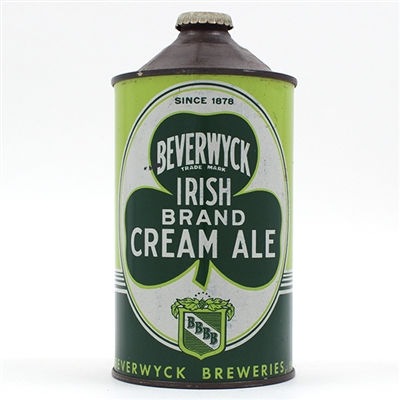 Beverwyck Irish Cream Ale Quart Cone Top 1878 DATE 203-5
