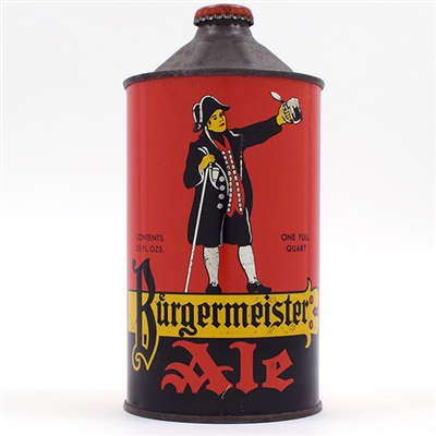 Burgermeister Ale Quart Cone Top CLEAN 204-16