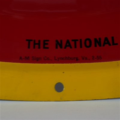 National Bohemian Oh Boy What A Beer Large Convex Metal Sign