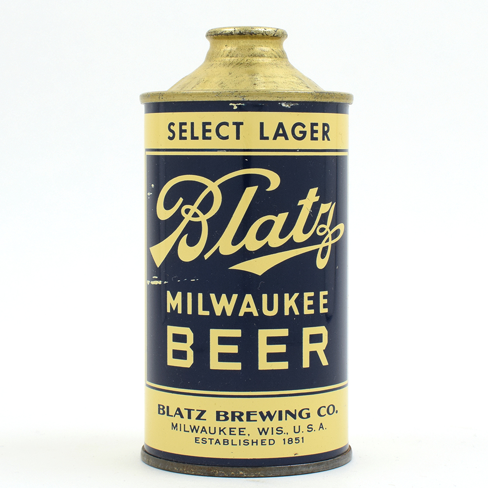 Lot Detail - Blatz Beer Cone Top CLEAN 153-13