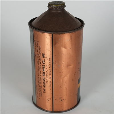 Genesee 12 Horse Ale Quart Cone Top 209-18 CLEAN