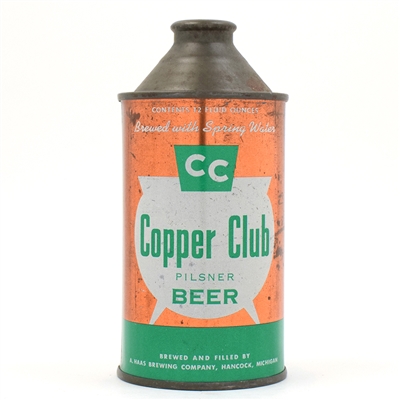 Copper Club Beer Cone Top 158-13