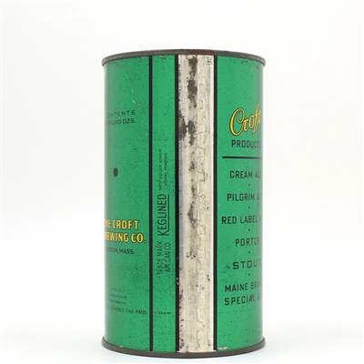 Croft Ale Quart Flat Top RARE AND CLEAN ACTUAL 206-1