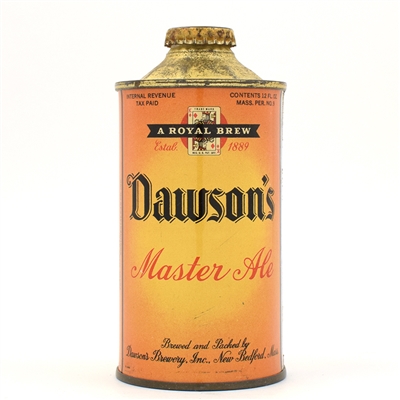 Dawsons Master Ale Cone Top 158-26 NEAR PERFECT