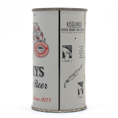 Drewrys Beer Instructional Flat Top GRAY ENAMEL 55-33 USBCOI 204 IMPECCABLE