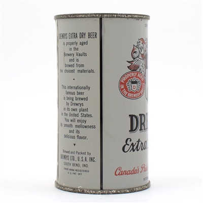 Drewrys Beer Instructional Flat Top GRAY ENAMEL 55-33 USBCOI 204 IMPECCABLE