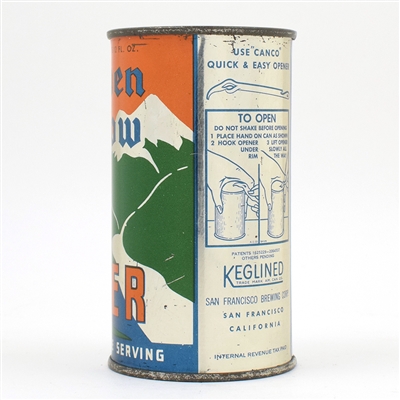 Alpen Glow Beer Instructional Flat Top METALLIC R10 ACTUAL USBCOI 23 WOW