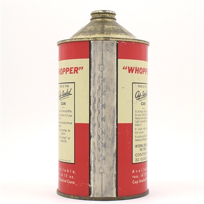 Edelweiss Beer Quart Cone Top NO ALCOHOL STATEMENT ACTUAL 207-11
