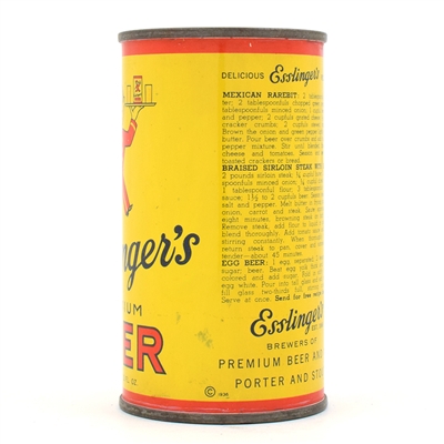 Esslingers Beer Instructional Flat Top 60-17 USBCOI 243 OUTSTANDING
