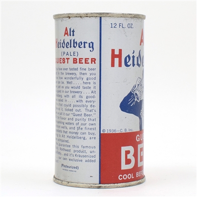 Alt Heidelberg Beer Instructional Flat Top 30-14 USBCOI 25 SHARP