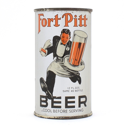 Fort Pitt Beer Instructional Flat Top RUNNING WAITER RARE R9 64-28 USBCOI 283
