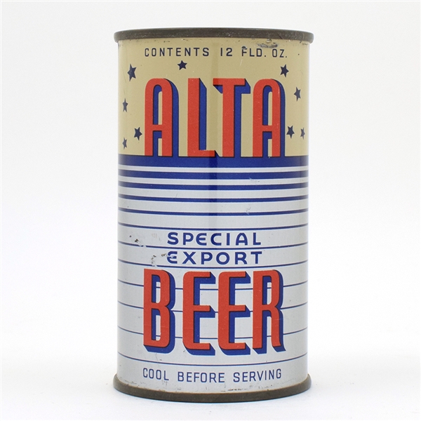 Alta Beer Instructional Flat Top EXCELLENT EXAMPLE 30-21 USBCOI 35