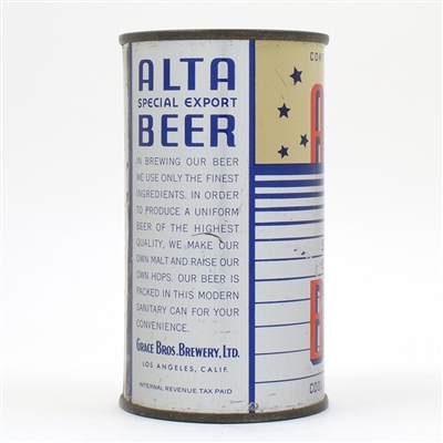 Alta Beer Instructional Flat Top EXCELLENT EXAMPLE 30-21 USBCOI 35