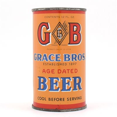 GB Grace Bros Beer Instructional Flat Top ENAMEL 67-29 USBCOI 311 FANTASTIC