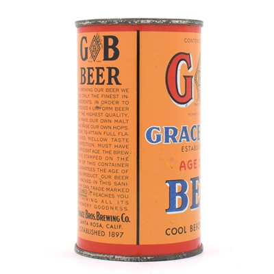 GB Grace Bros Beer Instructional Flat Top ENAMEL 67-29 USBCOI 311 FANTASTIC