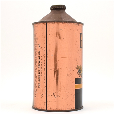 Genesee 12 Horse Ale Quart Cone Top 209-18 CLEAN