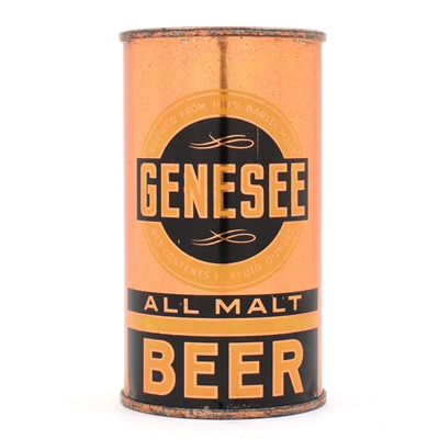 Genesee All Malt Beer Instructional Flat Top EXCEPTIONAL EXAMPLE 68-28 USBCOI 332