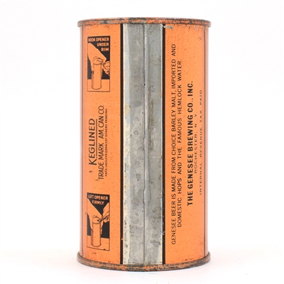 Genesee All Malt Beer Instructional Flat Top EXCEPTIONAL EXAMPLE 68-28 USBCOI 332