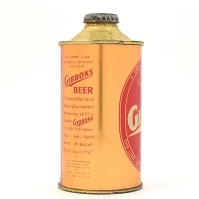 Gibbons Beer Cone Top 164-26 INCREDIBLE