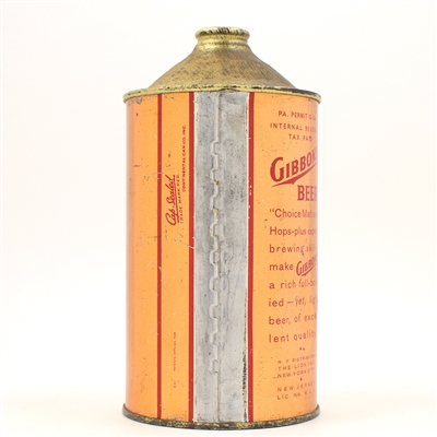 Gibbons Beer Quart Cone Top IRTP 210-3 CLEAN