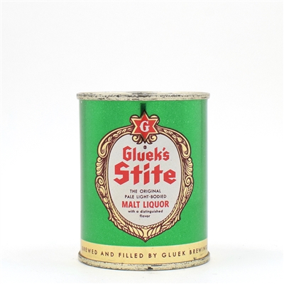 Glueks Stite Malt Liquor 8 Ounce Flat Top 241-6 OUTSTANDING