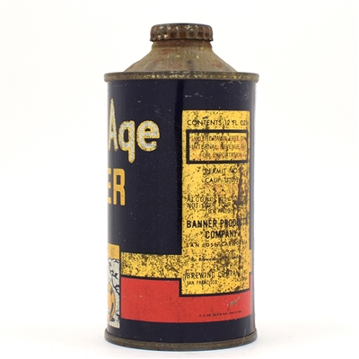 Gold Age Beer Cone Top RARE WITHDRAWN FREE 165-25