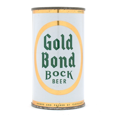 Gold Bond Bock Flat Top TOP EXAMPLE 71-29 EXCEPTIONAL