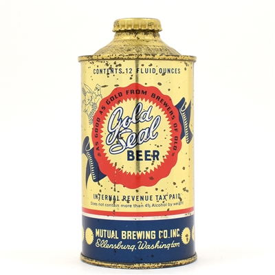 Gold Seal Beer Cone Top 166-3 BEAUTIFUL