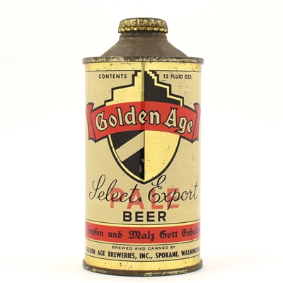 Golden Age Beer Cone Top PALE 166-11 SCARCE
