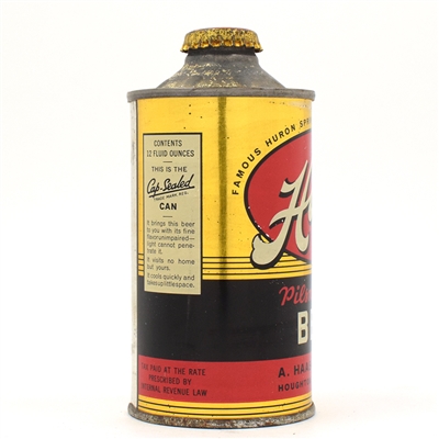 Haas Beer Cone Top FAMOUS HURON 168-8 REMARKABLE