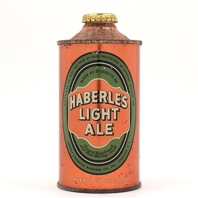 Haberles Light Ale Cone Top 168-11 CLEAN