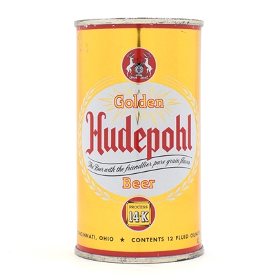 Hudepohl Beer Flat Top 84-13 OUTSTANDING
