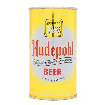 Hudepohl Beer Flat Top 84-15 NEAR MINT