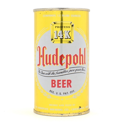 Hudepohl Beer Flat Top 84-15 NEAR MINT