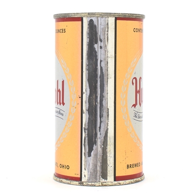 Hudepohl Beer Flat Top DARK RED 84-14 EXCELLENT