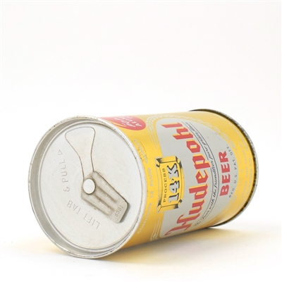 Hudepohl Beer Zip Top POP OFF TOP PROMO 77-35 NEAR MINT