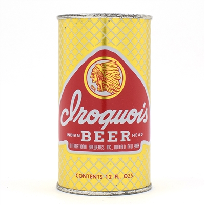Iroquois Beer Flat Top INTERNATIONAL RARE THIS CLEAN 86-1 NEAR MINT