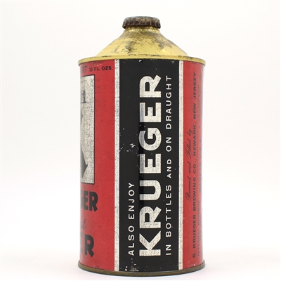 Krueger Beer Quart Cone Top 213-17 RARELY CLEAN
