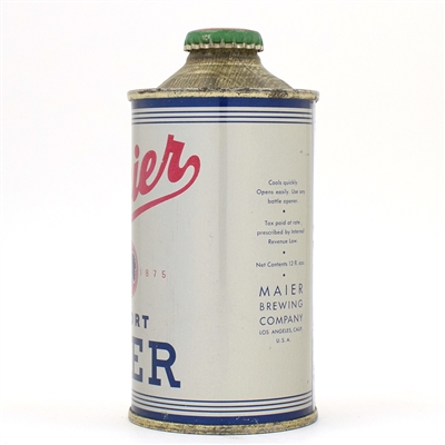 Maier Beer Cone Top NEAR MINT 173-6
