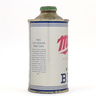 Maier Beer Cone Top NEAR MINT 173-6