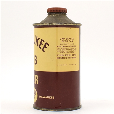 Milwaukee Club Beer Cone Top 173-28 CLEAN