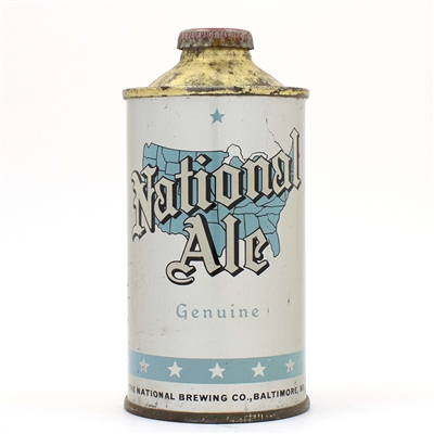 National Ale Cone Top LIGHT BLUE UNLISTED