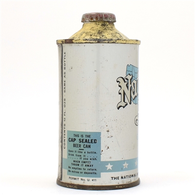 National Ale Cone Top LIGHT BLUE UNLISTED