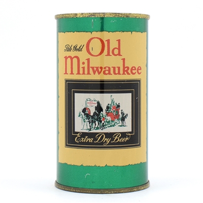 Old Milwaukee Beer Bank Lid Flat Top 107-24 EXCEPTIONAL
