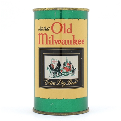 Old Milwaukee Beer Bank Lid Flat Top 107-24 EXCEPTIONAL