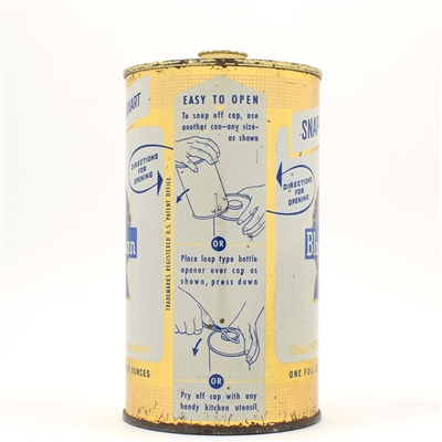 Pabst Blue Ribbon Beer Quart Snap Cap NEWARK 216-18 CLEAN