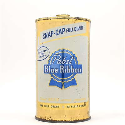 Pabst Blue Ribbon Beer Quart Snap Cap NEWARK 216-18 CLEAN